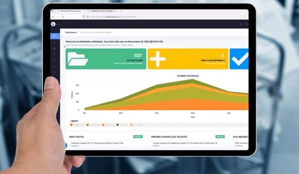 Image of HelloNote's EMR Dashboard