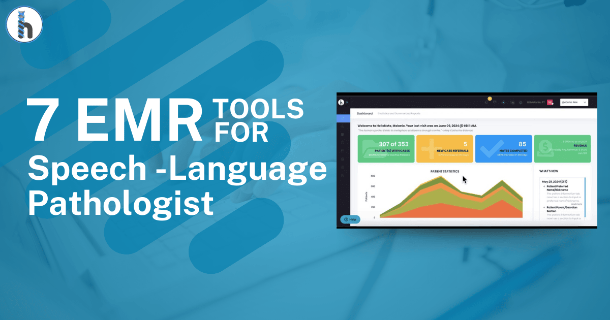 Speech-language pathologist utilizing one of the 7 essential EMR tools for improved patient care and practice management.