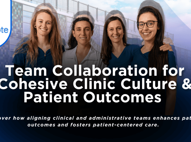 Team collaboration effor of all therapists joining to improve patient care and clinic outcomes.