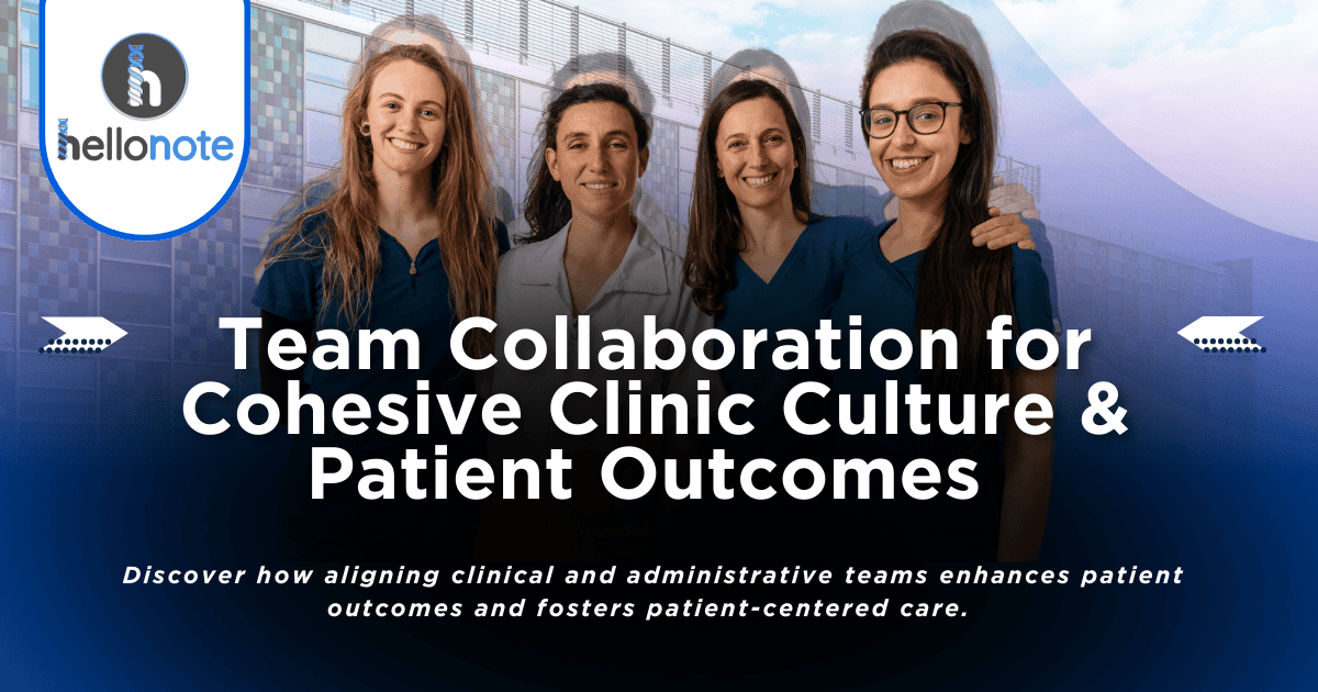 Team collaboration effor of all therapists joining to improve patient care and clinic outcomes.