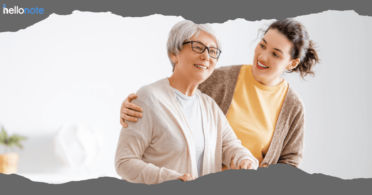 Patient receiving therapy with a therapist during re-evaluation, re-certification, and progress notes process.