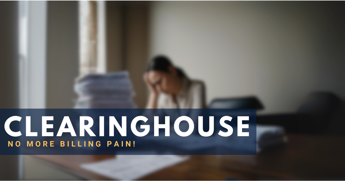 Therapist facing billing challenges in their practice, highlighting the need for a clearinghouse solution to streamline billing processes.