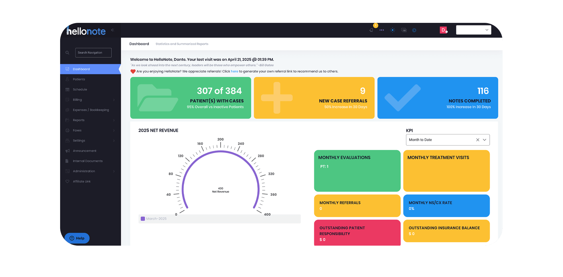 Better EMR Base Dash