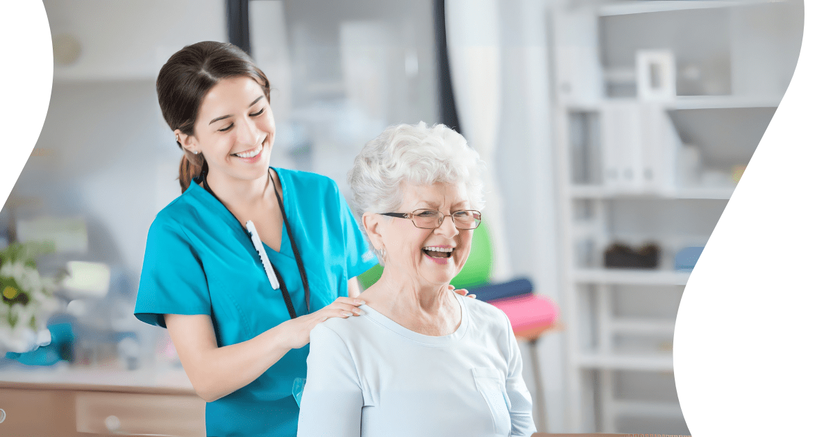 Chiropractor performing gentle back massage on an older patient, showcasing soft tissue techniques used in chiropractic care for seniors.