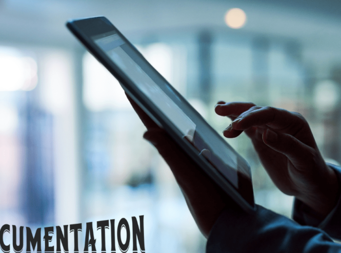Therapist applying physical therapy documentation best practices using a tablet EMR system.