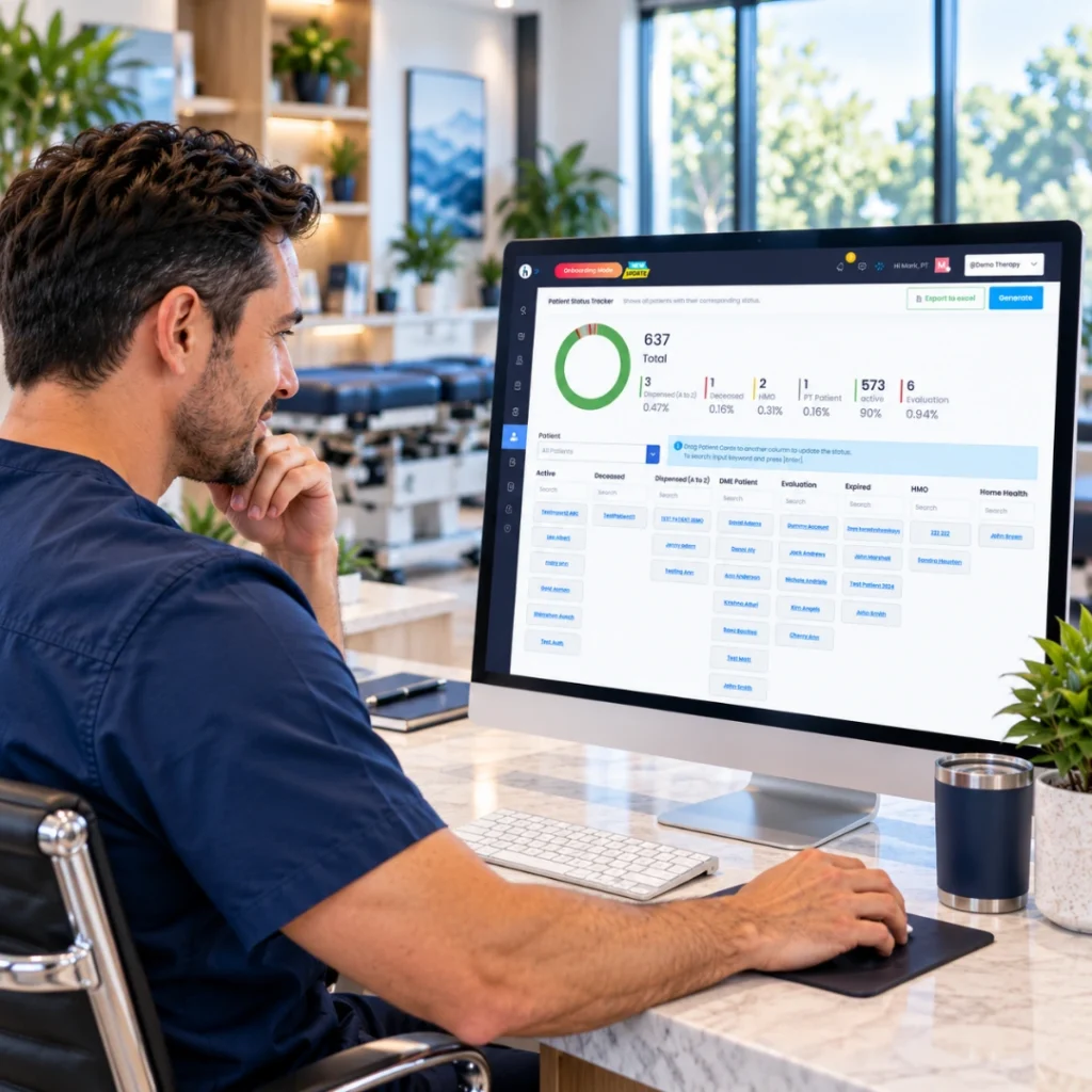 Chiropractic CRM Software: HelloNote Patient Status Tracker